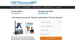 Desktop Screenshot of drcliftonthomas.com